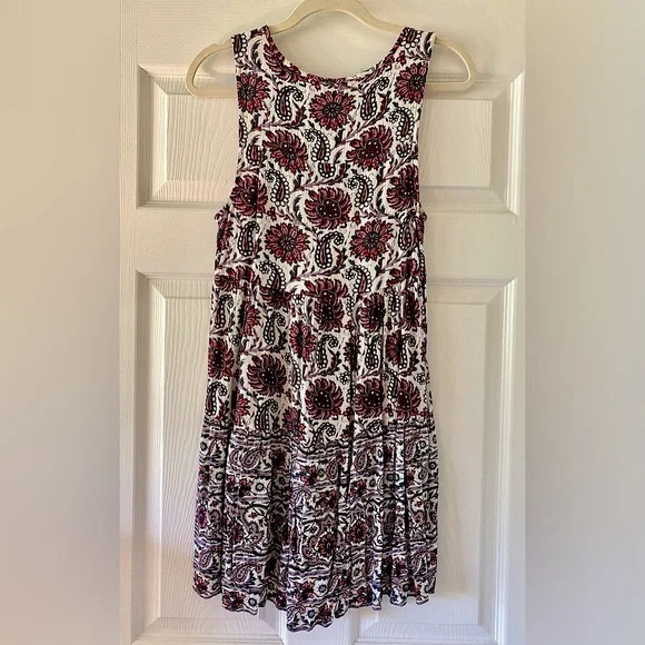 American Eagle Boho Floral Paisley Tiered Mini Dress (M) - Picture 2 of 3